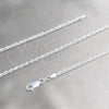 Sterling Silver Basic Necklace, Rope Design, Polished, Silver Finish, 04.420.0036.18 (0.70 Gauge, Thickness, 18 Inches Length)