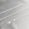 Sterling Silver Basic Necklace, Rope Design, Polished, Silver Finish, 04.420.0037.18 (0.60 Gauge, Thickness, 18 Inches Length)