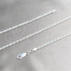 Sterling Silver Basic Necklace, Rope Design, Polished, Silver Finish, 04.420.0037.16 (0.60 Gauge, Thickness, 16 Inches Length)