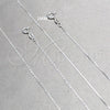Sterling Silver Basic Necklace, Box Design, Polished, Silver Finish, 04.420.0038.16 (01 MM Thickness, 16 Inches Length)
