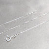 Sterling Silver Basic Necklace, Box Design, Polished, Silver Finish, 04.420.0038.16 (01 MM Thickness, 16 Inches Length)