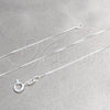 Sterling Silver Basic Necklace, Box Design, Polished, Silver Finish, 04.420.0038.16 (01 MM Thickness, 16 Inches Length)