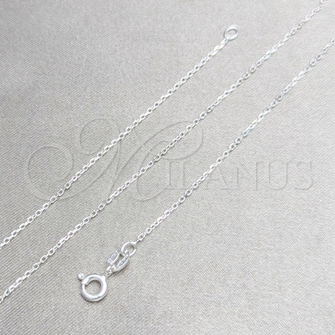 Sterling Silver Basic Necklace, Polished, Silver Finish, 04.420.0039.16