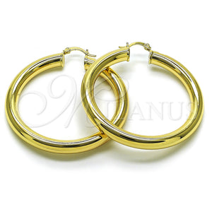 Gold Filled Hoop Earrings — Large Hoop Hollow Design Polished 02. — main product view — SKU 159836 | Oro Laminado aretes de aro — Large Hoop Hollow diseño pulido 02. — SKU 159836