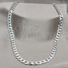 Sterling Silver Basic Necklace, Polished, Silver Finish, 04.433.0002.26 (200 Gauge, 08 MM Thickness, 26 Inches Length)