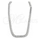 Sterling Silver Basic Necklace, Curb Design, Polished, Silver Finish, 04.433.0004.22 (180 Gauge, Thickness, 22 Inches Length)