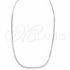 Sterling Silver Basic Necklace, Curb and Miami Cuban Design, Polished, Silver Finish, 04.433.0010.24 (0.60 Gauge, 02 MM Thickness, 24 Inches Length)