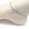 Oro Laminado Basic Anklet, Gold Filled Style Polished, Golden Finish, 03.213.0349.10