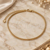 Oro Laminado Basic Anklet, Gold Filled Style Polished, Golden Finish, 03.213.0349.10 (02 MM Thickness, 10 Inches Length)