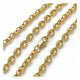 Gargantilla Elegante 03.213.0234.20 Oro Laminado, Diseño de Puff Mariner, Pulido, Tono Dorado (Grosor 06 MM, 20 Pulgadas de Largo)