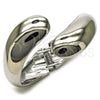 Rhodium Plated Individual Bangle, Teardrop Design, Polished, Rhodium Finish, 07.215.0009.1.05