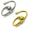Oro Laminado Individual Bangle, Gold Filled Style Teardrop Design, Polished, Golden Finish, 07.215.0010.05 (40 MM Thickness, Size 5 (2.50 Diameter))