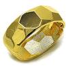 Oro Laminado Individual Bangle, Gold Filled Style Disco Design, Polished, Golden Finish, 07.215.0011.05 (25 MM Thickness, Size 5 (2.50 Diameter))