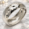 White Gold Filled Individual Bangle, Polished, Rhodium Finish, 07.215.0012.1.05 (24 MM Thickness, Size 5 (2.50 Diameter))
