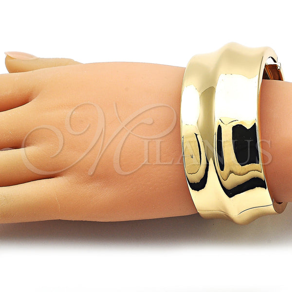 Gold Filled Jewelry — Individual Bangle Polished 07. 40 MM Thickness Size — alternate product view — SKU 159951 | Oro Laminado joyería — Individual Bangle pulido 07. 40 MM Thickness Size — SKU 159951
