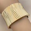 Oro Laminado Individual Bangle, Gold Filled Style Diamond Cutting Finish, Golden Finish, 07.215.0014.05 (40 MM Thickness, Size 5 (2.50 Diameter))