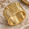 Oro Laminado Individual Bangle, Gold Filled Style Diamond Cutting Finish, Golden Finish, 07.215.0014.05 (40 MM Thickness, Size 5 (2.50 Diameter))