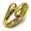 Oro Laminado Individual Bangle, Gold Filled Style Teardrop Design, Polished, Golden Finish, 07.215.0015.06
