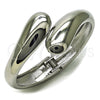 Rhodium Plated Individual Bangle, Teardrop Design, Polished, Rhodium Finish, 07.215.0015.1.06