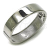 Rhodium Plated Individual Bangle, Polished, Rhodium Finish, 07.215.0017.1.05 (Thickness, Size 5 (2.50 Diameter))