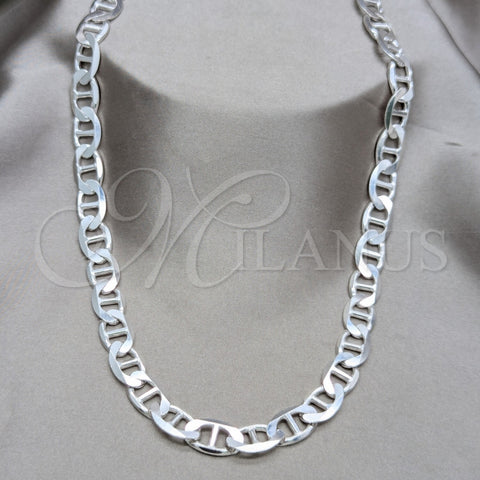 Sterling Silver Basic Necklace, Polished, Silver Finish, 04.433.0011.26