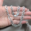 Sterling Silver Basic Necklace, Mariner Design, Polished, Silver Finish, 04.433.0012.26 (200 Gauge, Thickness, 26 Inches Length)