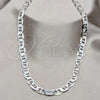 Sterling Silver Basic Necklace, Mariner Design, Polished, Silver Finish, 04.433.0012.26 (200 Gauge, Thickness, 26 Inches Length)