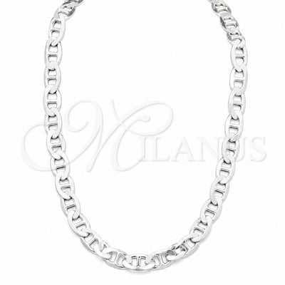Sterling Silver Basic Necklace, Mariner Design, Polished, Silver Finish, 04.433.0012.26 (200 Gauge, Thickness for wholesale, main product view