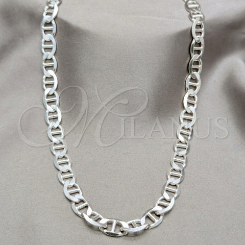 Sterling Silver Basic Necklace, Mariner Design, Polished, Silver Finish, 04.433.0012.23