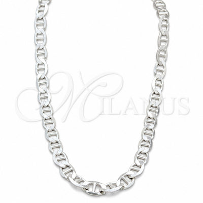 Sterling Silver Basic Necklace, Mariner Design, Polished, Silver Finish, 04.433.0012.23 (200 Gauge, Thickness for wholesale, main product view