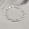 Sterling Silver Basic Bracelet, Mariner Design, Polished, Silver Finish, 03.433.0012.08 (200 Gauge, Thickness, 8 Inches Length)