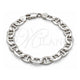 Sterling Silver Basic Bracelet, Mariner Design, Polished, Silver Finish, 03.433.0012.08 (200 Gauge, Thickness, 8 Inches Length)