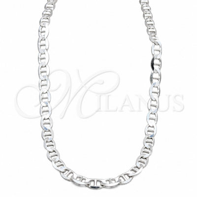 Sterling Silver Basic Necklace, Mariner Design, Polished, Silver Finish, 04.433.0013.26 (180 Gauge, 08 MM for wholesale, main product view