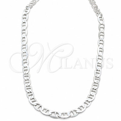 Sterling Silver Basic Necklace, Mariner Design, Polished, Silver Finish, 04.433.0013.22 (180 Gauge, 08 MM for wholesale, main product view