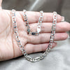 Sterling Silver Basic Necklace, Mariner Design, Polished, Silver Finish, 04.433.0014.22 (150 Gauge, Thickness, 22 Inches Length)