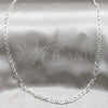 Sterling Silver Basic Necklace, Mariner Design, Polished, Silver Finish, 04.433.0016.22 (100 Gauge, Thickness, 22 Inches Length)
