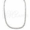 Sterling Silver Basic Necklace, Mariner Design, Polished, Silver Finish, 04.433.0016.22 (100 Gauge, Thickness, 22 Inches Length)