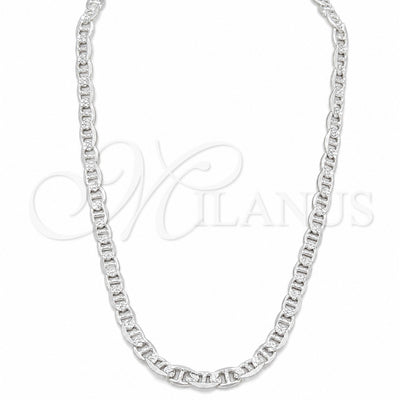 sterling silver mariner necklace - product view - Milanus SKU 160026 for wholesale, main product view