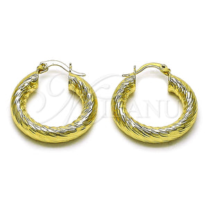 Gold Filled Hoop Earrings — Small Hoop Hollow Design Diamond Cutting 02. — main product view — SKU 160075 | Oro Laminado aretes de aro — aro pequeño Hollow diseño Diamond Cutting 02. — SKU 160075