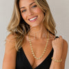 Oro Laminado Necklace and Bracelet, Gold Filled Style Puff Mariner Design, Polished, Golden Finish, 06.63.0300.24