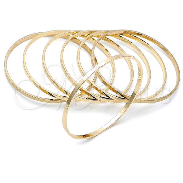 Oro Laminado Semanario Bangle, Gold Filled Style Polished, Golden Finish, 07.63.0207.05.5