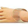 Oro Laminado Semanario Bangle, Gold Filled Style Polished, Golden Finish, 07.298.0001.05.5 (03 MM Thickness, Size 5 (2.50 Diameter))