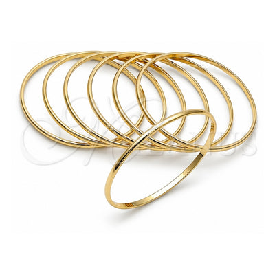 Oro Laminado Semanario Bangle, Gold Filled Style Polished, Golden Finish, 5.232.002.02 (Thickness, Size 2 (1.75 Diameter))