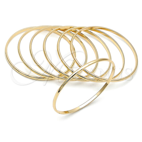 Oro Laminado Semanario Bangle, Gold Filled Style Polished, Golden Finish, 5.232.002.02 (Thickness, Size 2 (1.75 Diameter))