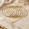 Oro Laminado Semanario Bangle, Gold Filled Style Polished, Golden Finish, 5.232.002.05.5 (02 MM Thickness, Size 5 (2.50 Diameter))