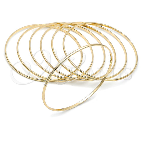 Oro Laminado Semanario Bangle, Gold Filled Style Polished, Golden Finish, 5.232.002.05.5 (02 MM Thickness, Size 5 (2.50 Diameter))