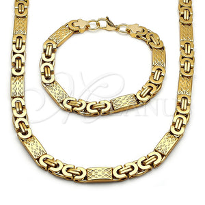 Stainless Steel Bracelet — Necklace and Bracelet Infinite Design Polished 06. — main product view — SKU 160148 | Acero Inoxidable brazalete — Necklace and Bracelet Infinite diseño pulido 06. — SKU 160148