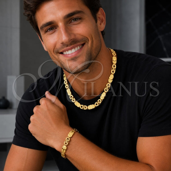 Stainless Steel Bracelet — Necklace and Bracelet Cross Design Polished 06. — alternate product view — SKU 160149 | Acero Inoxidable brazalete — Necklace and Bracelet cruz diseño pulido 06. — SKU 160149