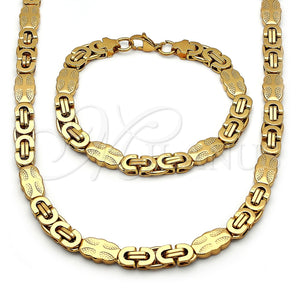 Stainless Steel Bracelet — Necklace and Bracelet Cross Design Polished 06. — main product view — SKU 160149 | Acero Inoxidable brazalete — Necklace and Bracelet cruz diseño pulido 06. — SKU 160149