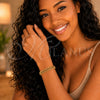 Stainless Steel Basic Bracelet, Miami Cuban Design, Polished, Golden Finish, 03.278.0023.1.09 — alternate product view — SKU 160219 | Acero inoxidable básico Bracelet, Miami Cuban diseño, pulido, acabado dorado, 03.278.0023.1.09 — vista alternativa — SKU 160219